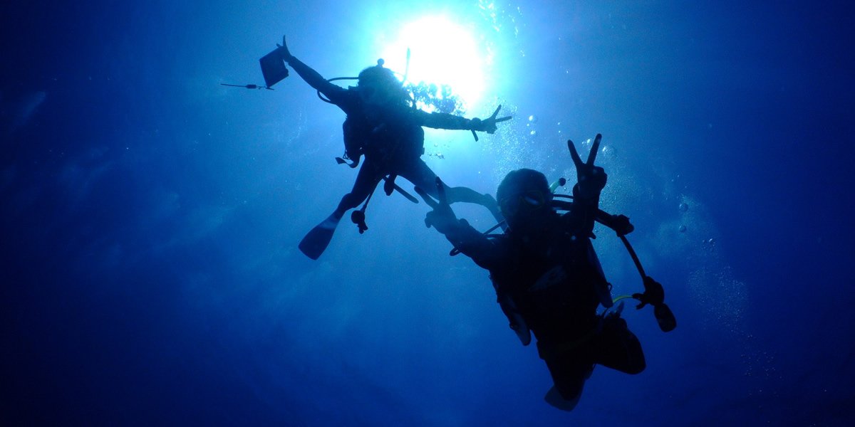 慶良間諸島體驗潛水&浮潛一個眼睛的照片